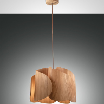 Fabas Luce - Natural Essence - Pevero SP - Wooden chandelier - Ash - LS-FL-3672-40-132