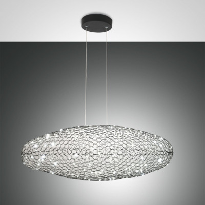 Fabas Luce - Net - Sumter SP ovale - Oval chandelier - Black - LS-FL-3693-40-101 - Warm white - 3000 K - Diffused