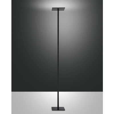 Fabas Luce - Shank - Ideal 1L PT LED - Modern style floor lamp with dimmer - Black - LS-FL-3550-12-101 - Dynamic White - Diffused