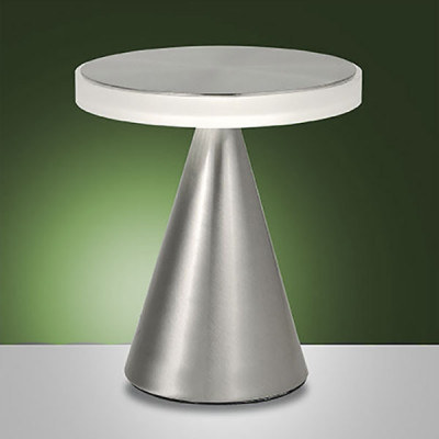 Fabas Luce - Shape - Neutra LED TL L - Large design table lamp - Nichel matt - LS-FL-3386-35-178 - Warm white - 3000 K - Diffused