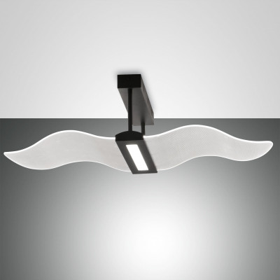 Fabas Luce - Vela - Fenice PL - Modern LED ceiling light - Black - LS-FL-3674-65-101 - Warm white - 3000 K - Diffused