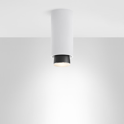 Fabbian - Claque - Claque PL LED M - Ceiling light modern - White - LS-FB-F43E03-01 - Warm white - 3000 K - 34°