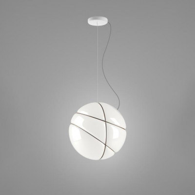 Fabbian - Cloudy&Armilla - Armilla SP - Design chandelier - White / Bronze - LS-FB-F50A01-01