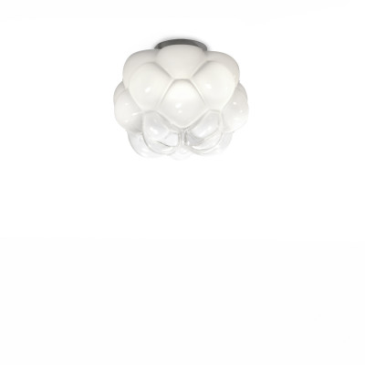 Fabbian - Cloudy&Armilla - Cloudy PL LED S - LED ceiling light - Glossy white - LS-FB-F21E01-71 - Warm white - 3000 K - Diffused