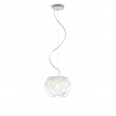 Fabbian - Cloudy&Armilla - Cloudy SP LED S - Design chandelier - Glossy white - LS-FB-F21A01-71 - Warm white - 3000 K - Diffused