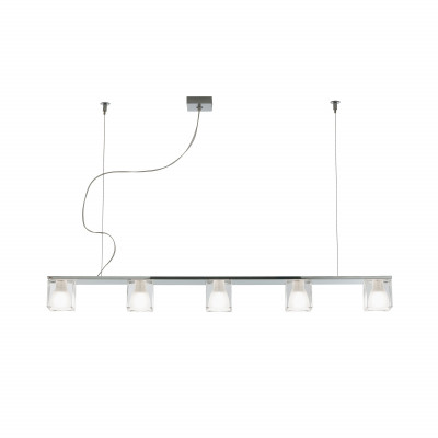 Fabbian - Cubetto - Cubetto SP5 - Modern chandelier - Transparent - LS-FB-D28A05-00