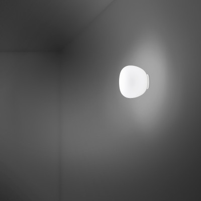 Fabbian - Lumi - Lumi Mochi AP PL S - Glass wall light - White - LS-FB-F07G01-01