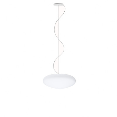 Fabbian - Lumi - Lumi White SP LED - Suspension in white glass - White - LS-FB-F07A53-01 - Warm white - 3000 K - Diffused