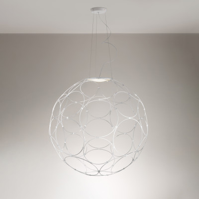 Fabbian - Roofer&Giro - Giro SP LED L - Chandelier with led - White - LS-FB-F30A03-01 - Warm white - 3000 K - Diffused
