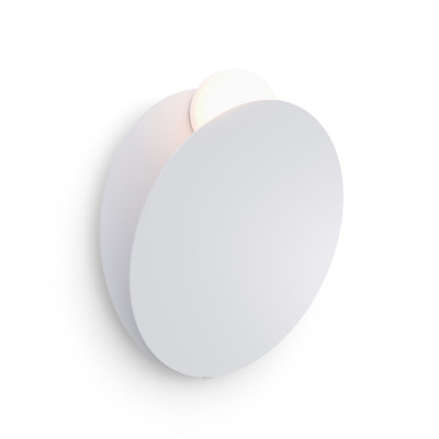 Fabbian - Saya&Loop - Akoya AP LED - Circle contemporary wall light - White - LS-FB-F61D11-01 - Warm white - 3000 K - Diffused