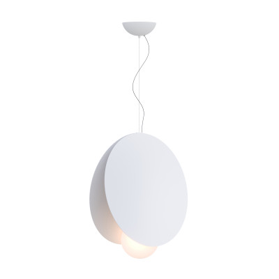 Fabbian - Saya&Loop - Akoya SP 60 LED - Big round chandelier - White - LS-FB-F61A61-01 - Warm white - 3000 K - Diffused