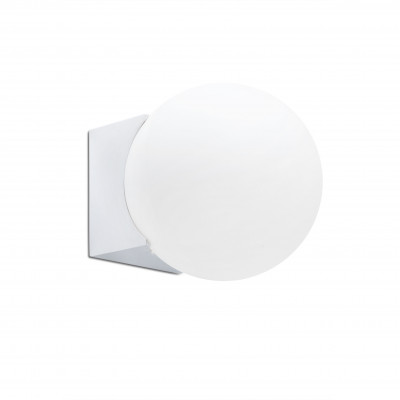Faro - Indoor - Bathroom - Lago AP - Wall light with sphere diffusor - White - LS-FR-63503