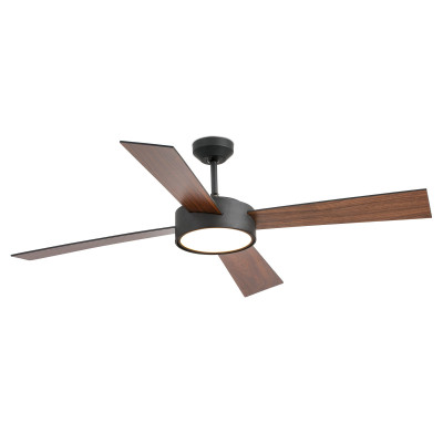 Faro - Indoor - Ceiling fans - Hydra LED VE - Fan with light - Matt black - LS-FR-33725 - Warm white - 3000 K - Diffused
