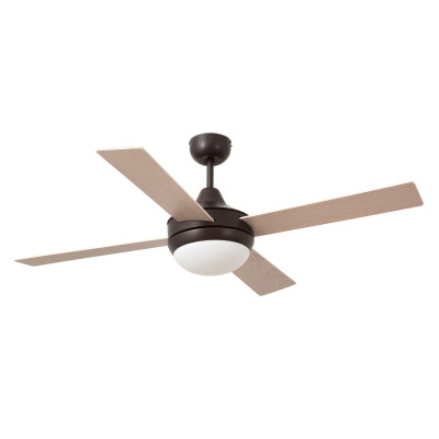 Faro - Indoor - Ceiling fans - Icaria E27 VE - Fan with light - Brown - LS-FR-33702