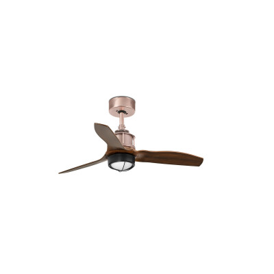 Faro - Indoor - Ceiling fans - Justfan XS LED VE - Fan with light - Brown/Copper - LS-FR-33423-10 - Warm white - 3000 K - Diffused