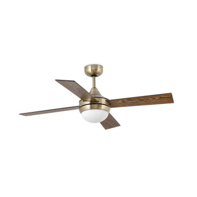 Faro - Indoor - Ceiling fans - Mini Icaria E14 VE - Fan with light - Gold - LS-FR-33695
