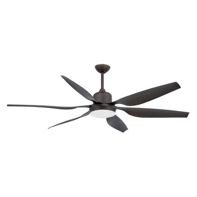 Faro - Indoor - Ceiling fans - Tilos E27 VE - Fan with light - Brown - LS-FR-33466A