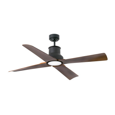 Faro - Indoor - Ceiling fans - Winche LED VE - Fan with light - Black/Brown - LS-FR-33481-7 - Warm white - 3000 K - Diffused
