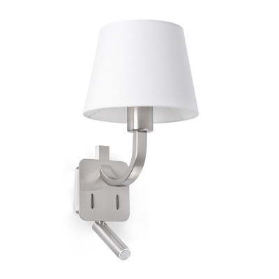 Faro - Indoor - Essential - Essential AP R - Wall lamp and reading lamp - Nichel matt - LS-FR-29341