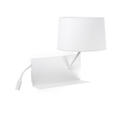 Faro - Indoor - Hotelerie - Handy AP R - Wall lamp and reading lamp - White - LS-FR-28414