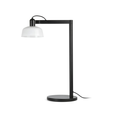 Faro - Indoor - Linda - Tatawin TL - Metal and glass table lamp - Black/White - LS-FR-20337-116