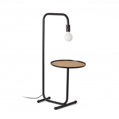 Faro - Indoor - Nit - Guest PT - Floor lamp with table - Black - LS-FR-01046