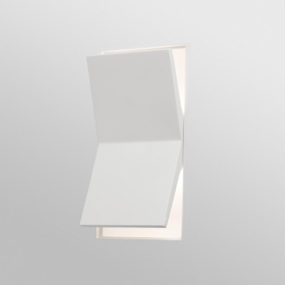 Faro - Indoor - Plas - Domino AP LED - Rectangular plaster wall lamp - White - LS-FR-63313 - Super warm - 2700 K - Diffused