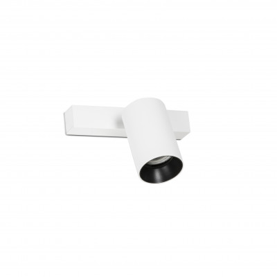 Faro - Indoor - Ring - Stan 1L AP - Applique with adjustable spotlight - White - LS-FR-43740