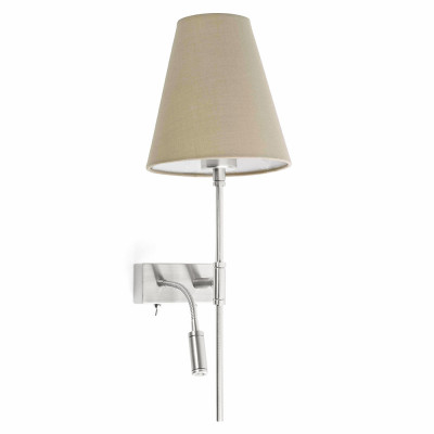 Faro - Indoor - Sweet - Sabana AP R - Wall lamp and reading lamp - Nichel matt - LS-FR-29992