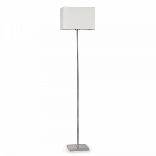 Faro Indoor Thana Pt Floor Lamp With, How To Cover A Rectangular Lampshade With Fabric