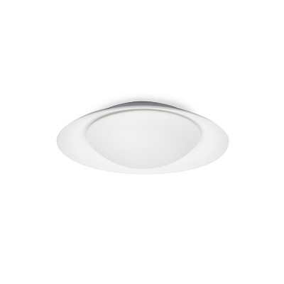 Faro - Indoor - Whizz - Side AP PL M  LED - LED wall or ceiling lamp - White/White - LS-FR-62140 - Warm white - 3000 K - Diffused