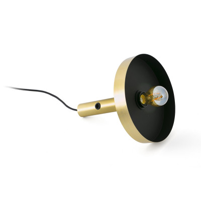 Faro - Indoor - Whizz - Whizz PL - Portable wall lamp - Black/Gold - LS-FR-20163