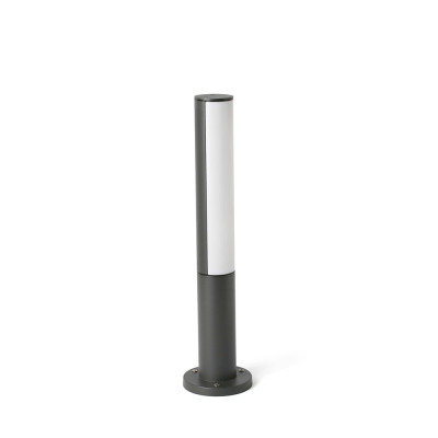 Faro - Outdoor - Cartago - Beret PT LED S - Small bollard for outdoors with LED light in aluminium - Grey - LS-FR-75522 - Natural white - 4000 K - Diffused