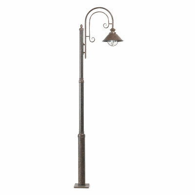 Faro - Outdoor - Nautica - Nautica 1L PT - Outood LED bollard with one light in rustic style - Rust - LS-FR-71116