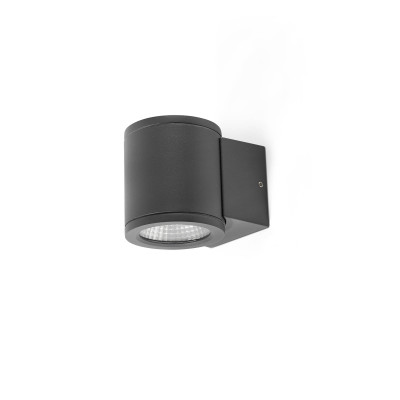 Faro - Outdoor - Sun - Tond 1L AP - Outdoor LED wall lamp - Anthracite - LS-FR-71915 - Super warm - 2700 K - 50°