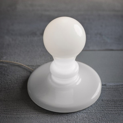 Foscarini - Allegretto - Light Bulb TL LED - Minimal table lamp - White - LS-FO-293001-10 - Super warm - 2700 K - Diffused