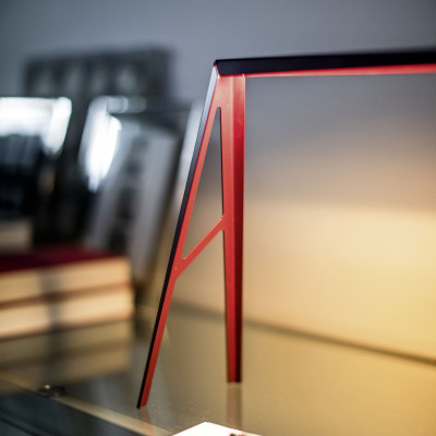 Foscarini - Playful - Bridge 2 TL - Design table lamp - Red - LS-FO-FN3200T200-63E00 - Super warm - 2700 K - Diffused