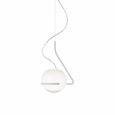 Foscarini - Soffio - Tonda piccola SP - Small design chandelier - White/White - LS-FO-FN3180S200W10E30