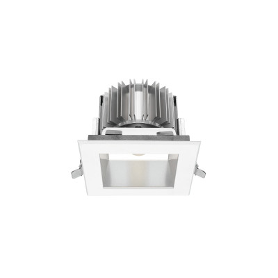 i-LèD Maestro - Cob - Cob20-Q arrayLED 25 W 720 mA S - Squared recessed spotlight for ceiling - White RAL 9003 embossed - 90°
