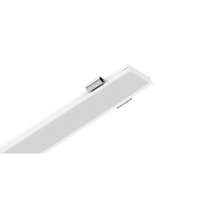i-LèD Maestro - Rollip - RollipPRO Complete topLED 30 W 24 V - Linear recessed profile - White RAL 9003 embossed - Diffused
