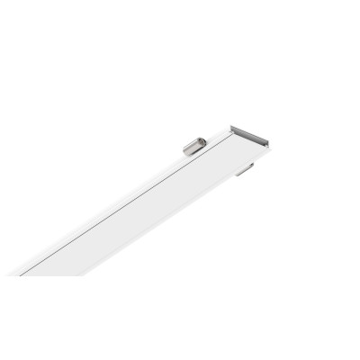 i-LèD Maestro - Rollip - RollipPRO topLED 24 W 24 V - Linear recessed profile - White RAL 9003 embossed