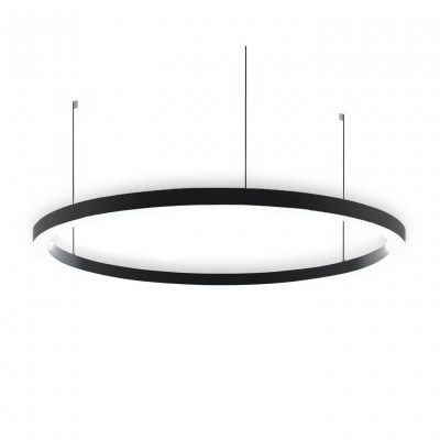 i-LèD Maestro - Tour Pendant - Tour-PD topLED 70 W 24 V - Circular suspension with indirect emission - Black - Diffused