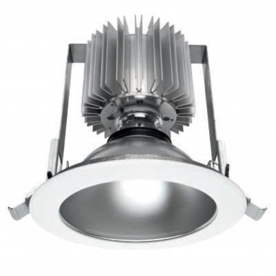 i-LèD - Downlights - Cob - Recessed ceiling spotlight Cob20-RX comfort UGR<16 - arrayLED 40 W 1100 mA - M - White RAL 9003 embossed