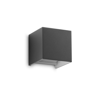 Ideal Lux - Outdoor - Atom AP D10 - Outdoor wall light with double emission - Anthracite - LS-IL-313429 - Warm white - 3000 K