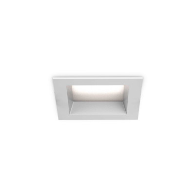 Ideal Lux - Downlights - Basic FA IP65 15W SQ - Squared recessed spotlight for ceiling - White - LS-IL-312156 - Warm white - 3000 K - 100°