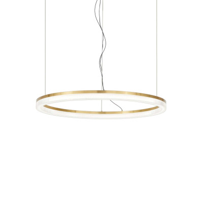 Ideal Lux - Circle - Crown SP D60 - Circular suspension with direct emission - Brass - LS-IL-314938 - Warm white - 3000 K