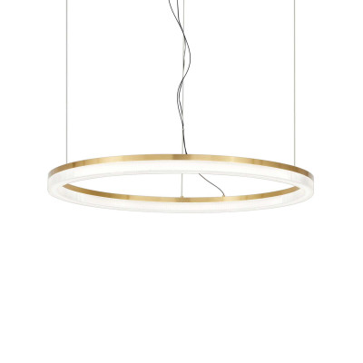 Ideal Lux - Circle - Crown SP D80 - Circular suspension LED - Brass - LS-IL-314921 - Warm white - 3000 K