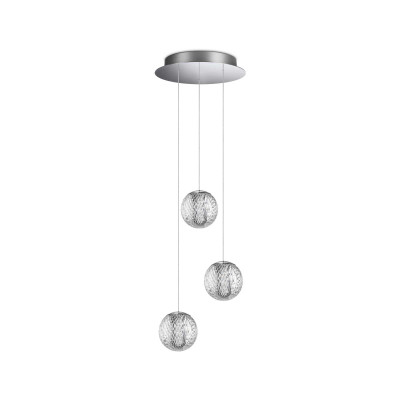 Ideal Lux - Diamonds - Diamond SP3 - Chandelier three spheres - Crystal - LS-IL-305295 - Warm white - 3000 K - Diffused