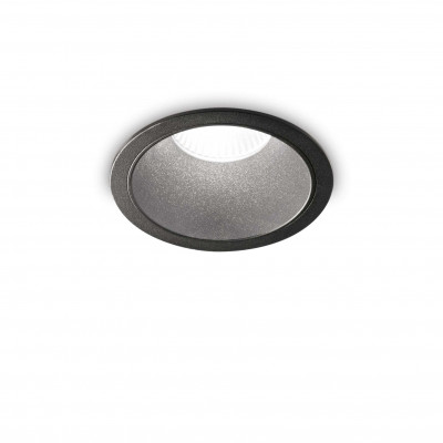 Ideal Lux - Downlights - Game Round FA IP65 - Circle recessed ceiling spotlight - Matt black - LS-IL-327754 - Warm white - 3000 K - 36°