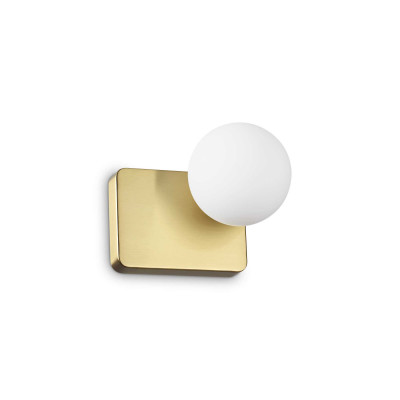 Ideal Lux -  - Penta AP - Wall light with sphere diffusor - Satin gold - LS-IL-314334